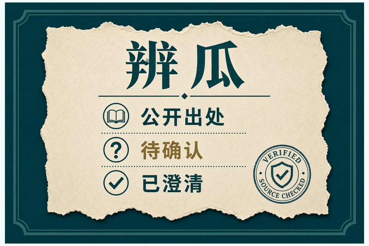 辨瓜来源核对示意图